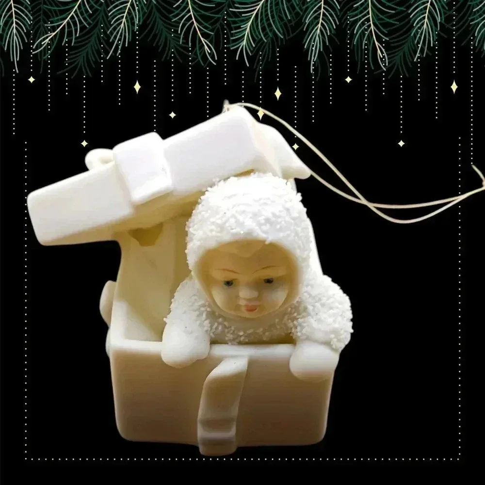 Department 56 snowbabies lot of 6 christmas figurines beige color